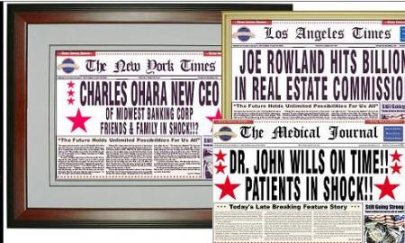 Personalized Newspaper Headline