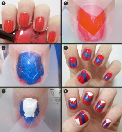 Chevron Tape Mani