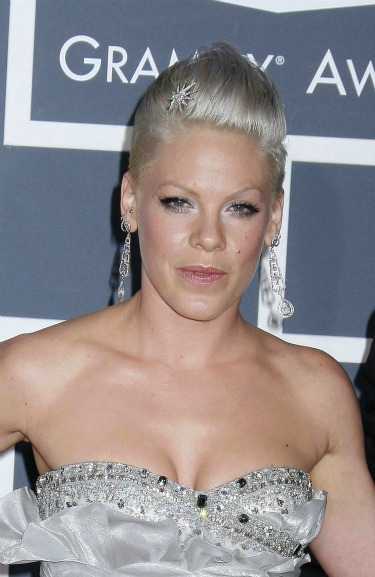 Pink's silver poof 