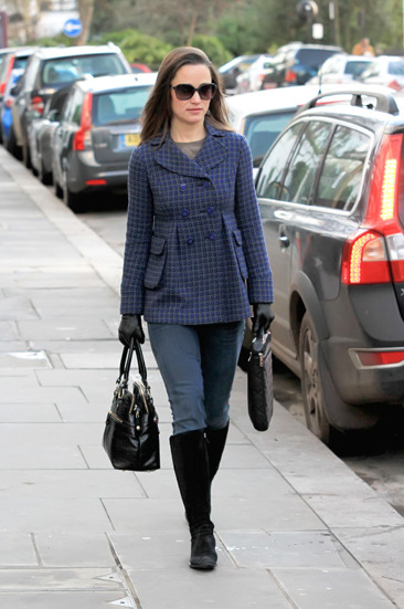 Pippa Middleton walking to work in West London