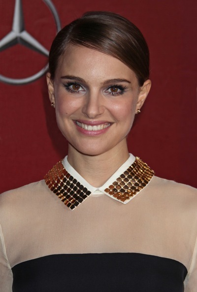 Natalie Portman with a studded collar