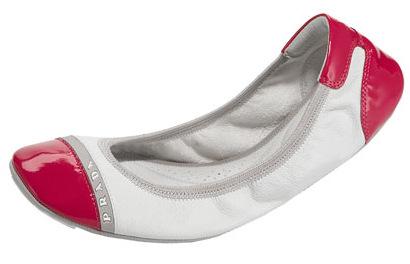 Prada Scrunch Ballerina Flat