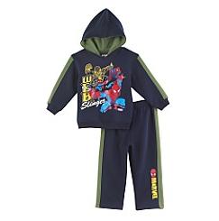 2-Piece Spiderman Solid Fleece Hoodie &amp; Pants Set 