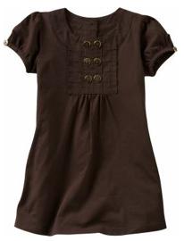 Bib-front T-shirt dress