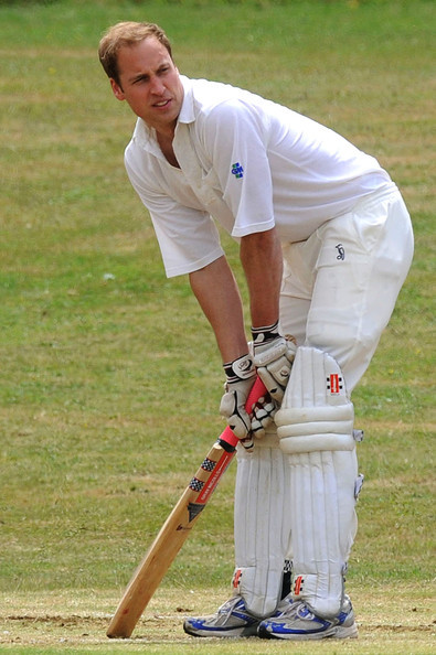 Prince William Plays Cricket