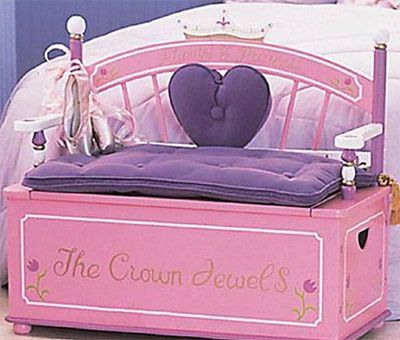  Furniture Design  House on Princess Toy Box Bench   Fun Kids  Furniture