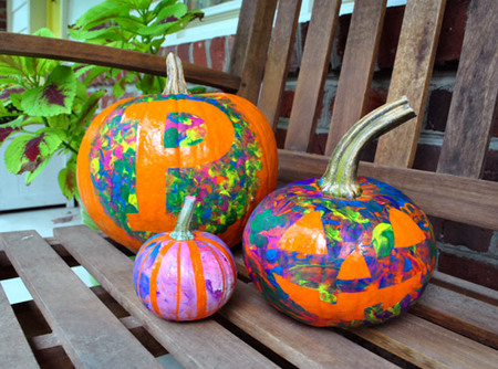 Painted pumpkins