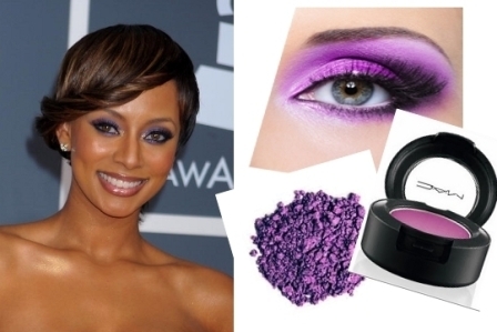 Violet makeup