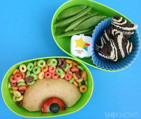 Rainbow bento box lunch