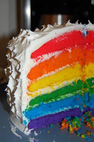 Rainbow Birthday Cake on Rainbow Birthday Cake   Birthday Cakes