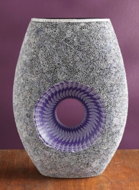 Recycled-paper vase
