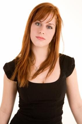 Redhead hairstyles. Long Hair with Soft Layers ad Bangs