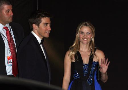 Reese Witherspoon and Jake Gyllenhaal at the Vanity Fair post-Oscar party