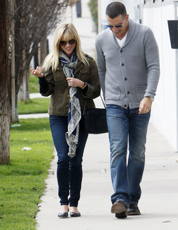 Reese Witherspoon and her hubby Jim Toth out in LA