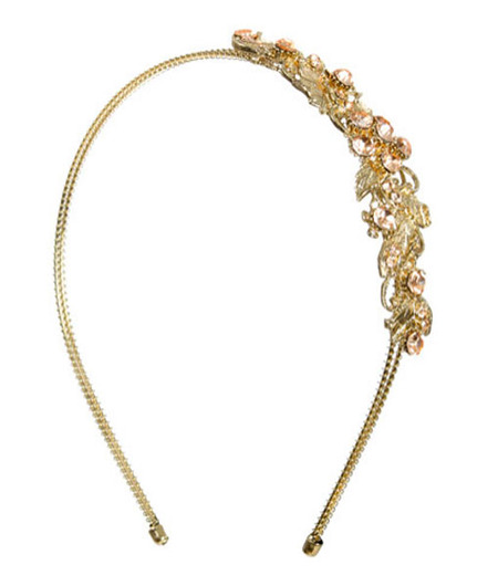 Rhinestone Leaf Headband