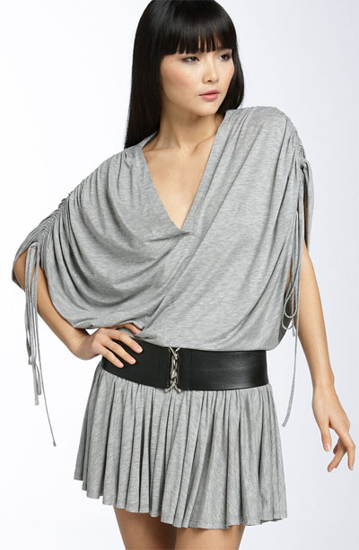 Robert Rodriguez’s Drawstring Sleeve Jersey Minidress