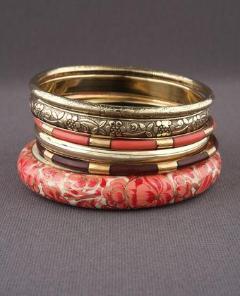 Rosalba Bangles in Gold