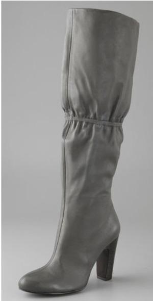 Rosegold gathered boot