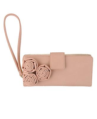 Rosette Leatherette Wallet