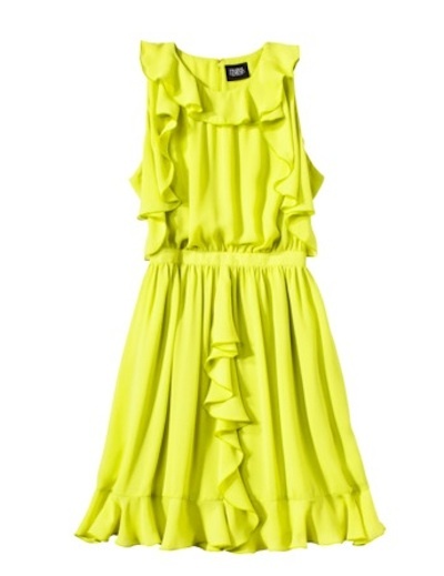 Sulfur ruffle dress