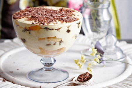 Rum-infused tiramisu