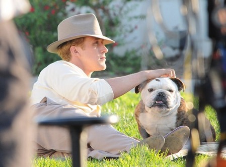 Ryan on set