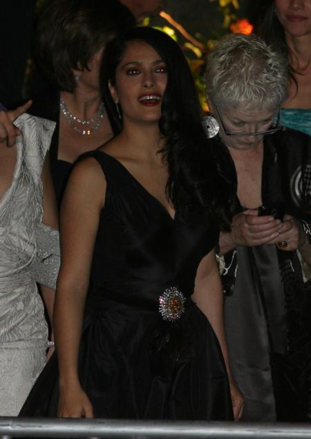 Salma Hayek at the Vanity Fair Oscar party