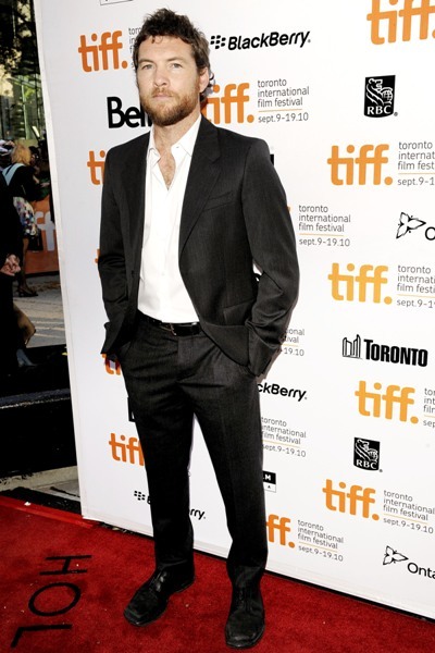 Sam Worthinton looking scruffy at the Toronto International Film Festival