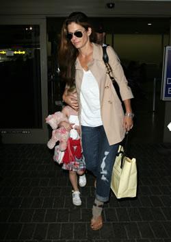 Sandra Bullock and Step-Daughter at LAX