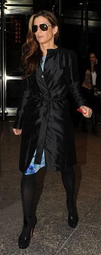 Sandra Bullock en route to "Today Show"