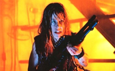 Linda Hamilton as Sarah Connor in Terminator