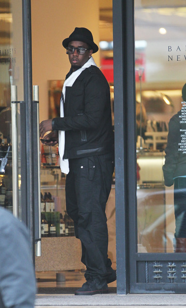 Sean Combs leaves Barneys New York in Beverly Hills