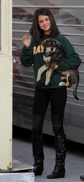 Selena Gomez with Baylor