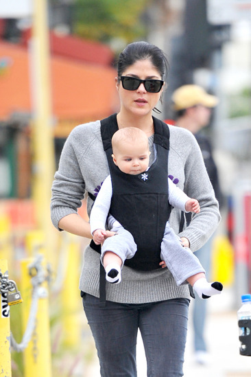 Selma Blair and her baby son go out and about in West Hollywood