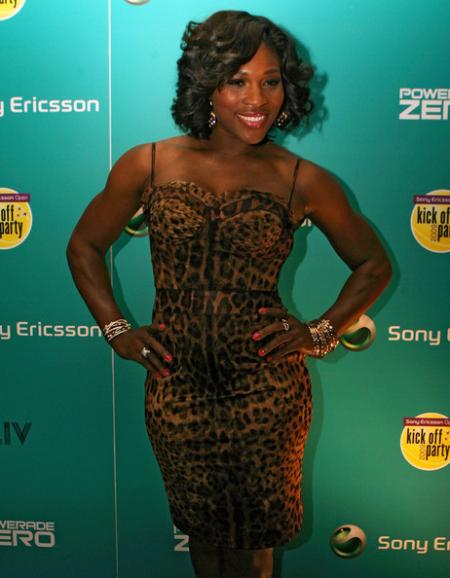 Serena Williams at the Sony Ericsson Open Kick Off Party