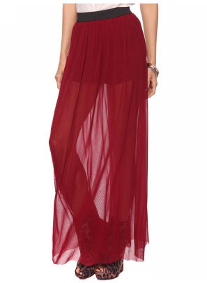 Sheer Maxi Skirt
