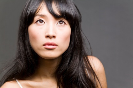 Black Hair - Very Long Soft Layers with Bangs