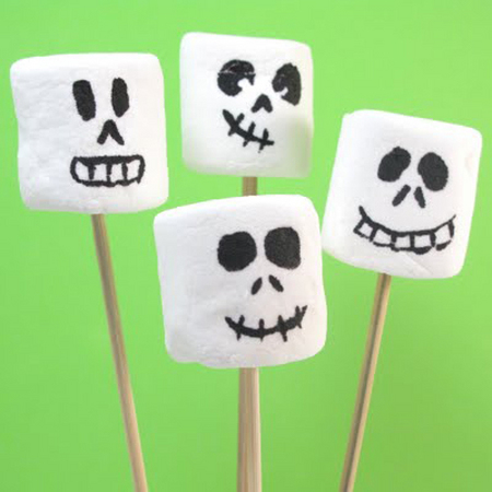Marshmallow skeletons