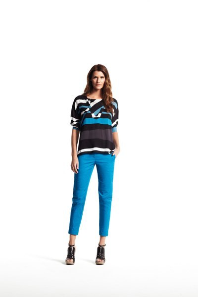 Slant pocket pants