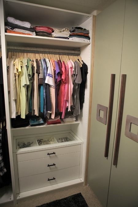 Master Bedroom Closet - Organized