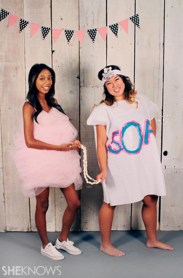 Halloween costume ideas: Soap and loofah