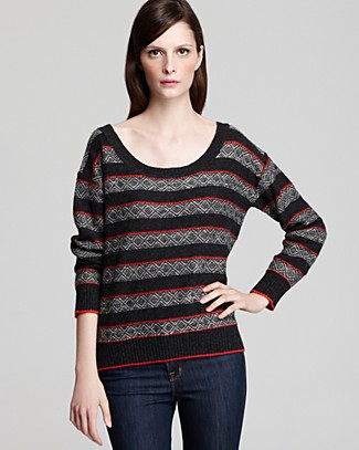 Splendid Fair Isle Pullover Sweater