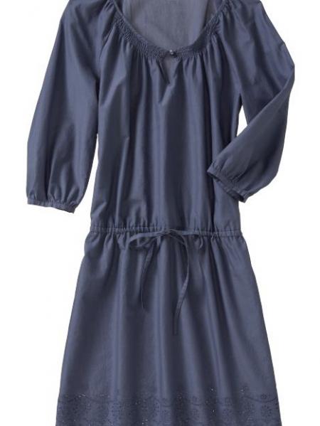 Drawstring-Waist Tunic Dress