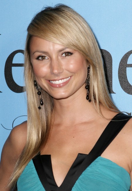 Stacy Keibler’s long, blonde hairstyle