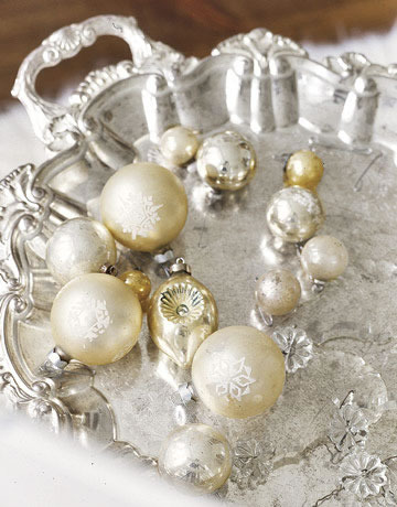 Platter with ornaments