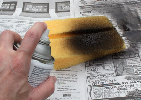 Paint the sponge