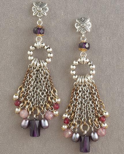Stephen Dweck Amethyst Dangle Earrings