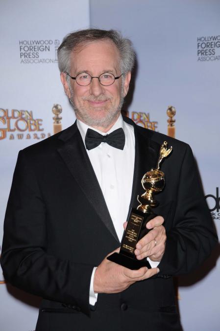 Steven Spielberg at the Golden Globes