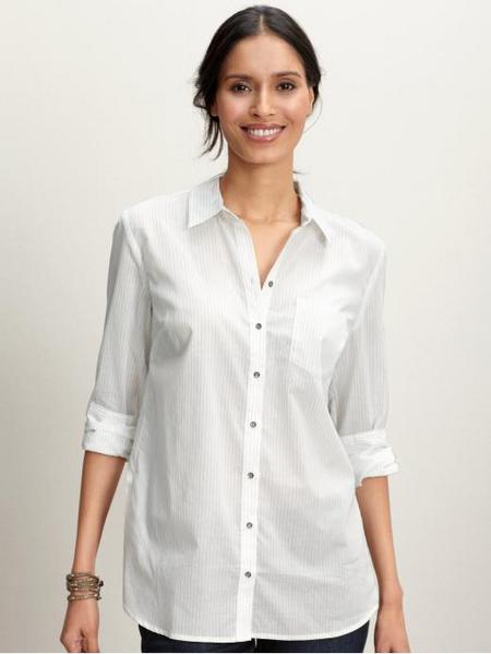 Stripe Peplum Shirt