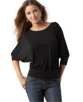 Studio M Top, Dolman Sleeve Banded Hem